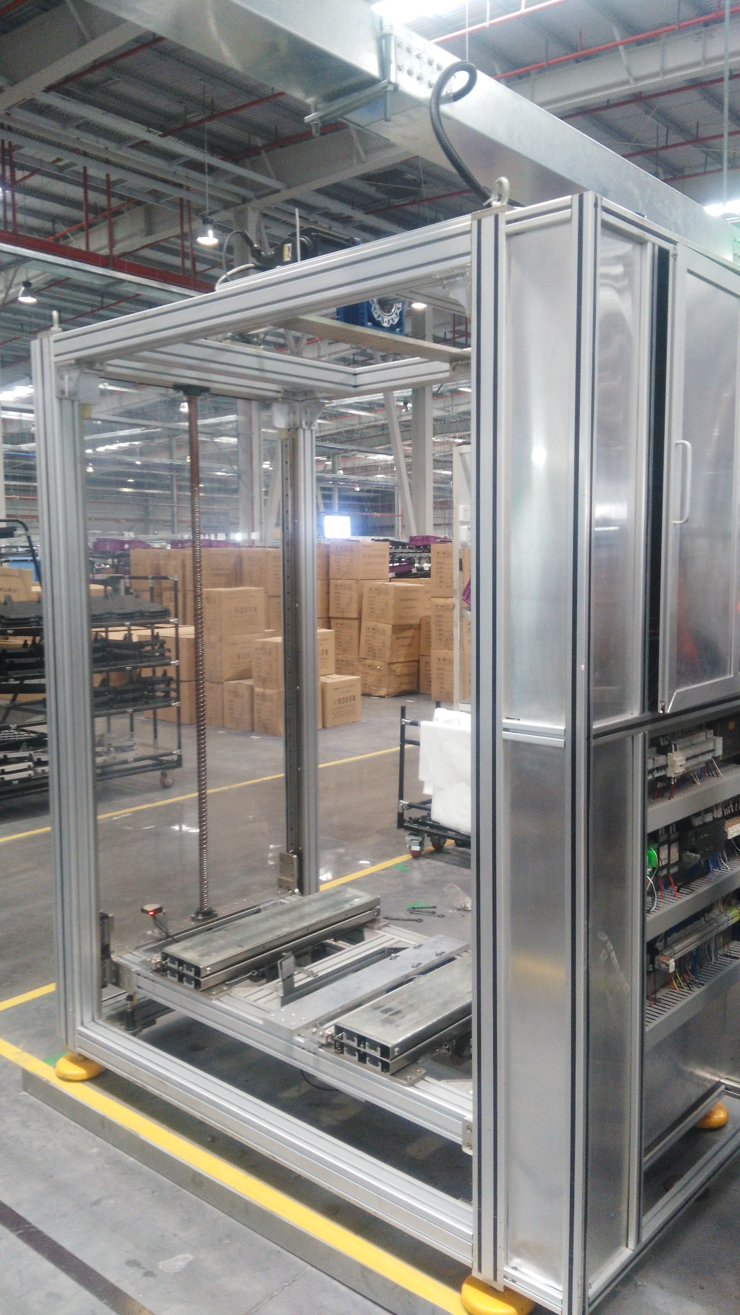 A23 自动伸缩轻型货叉双滚珠丝杆升降机 3D模型