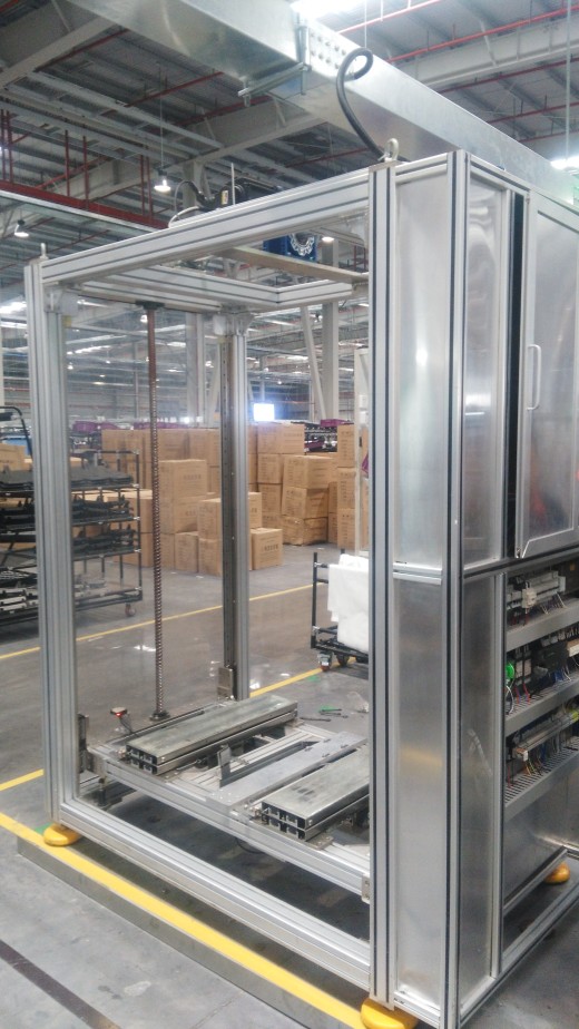 A23 自动伸缩轻型货叉双滚珠丝杆升降机 3D模型缩略图