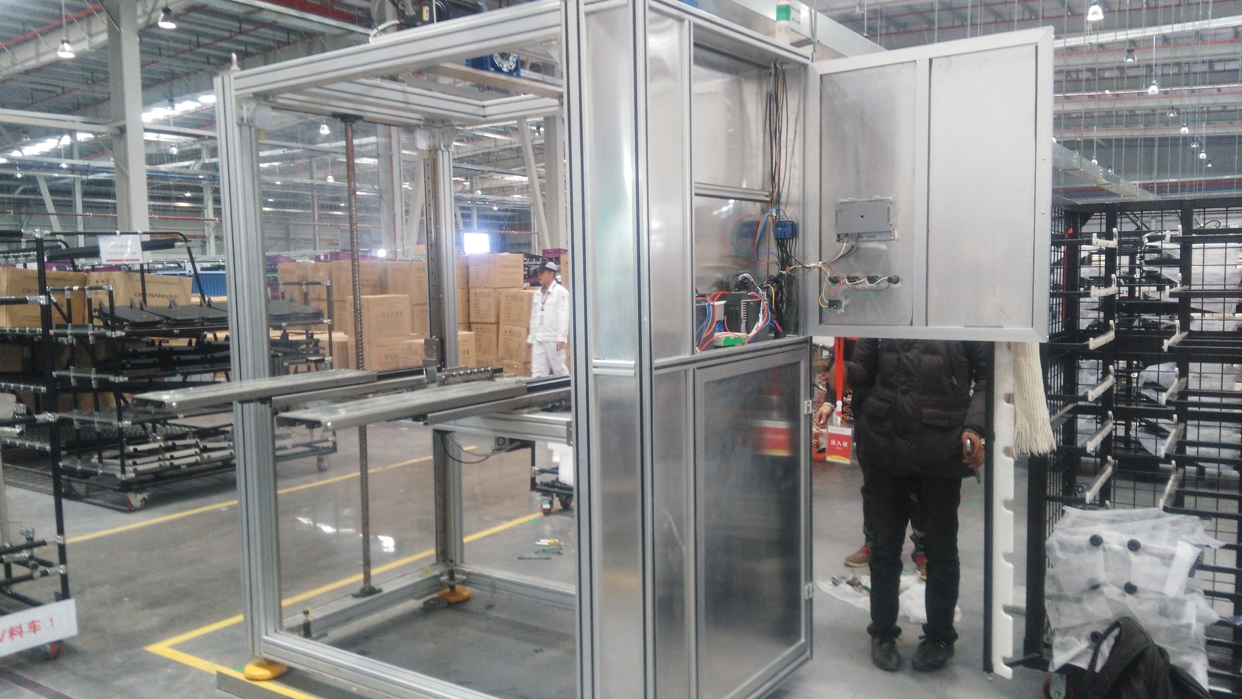 A23 自动伸缩轻型货叉双滚珠丝杆升降机 3D模型