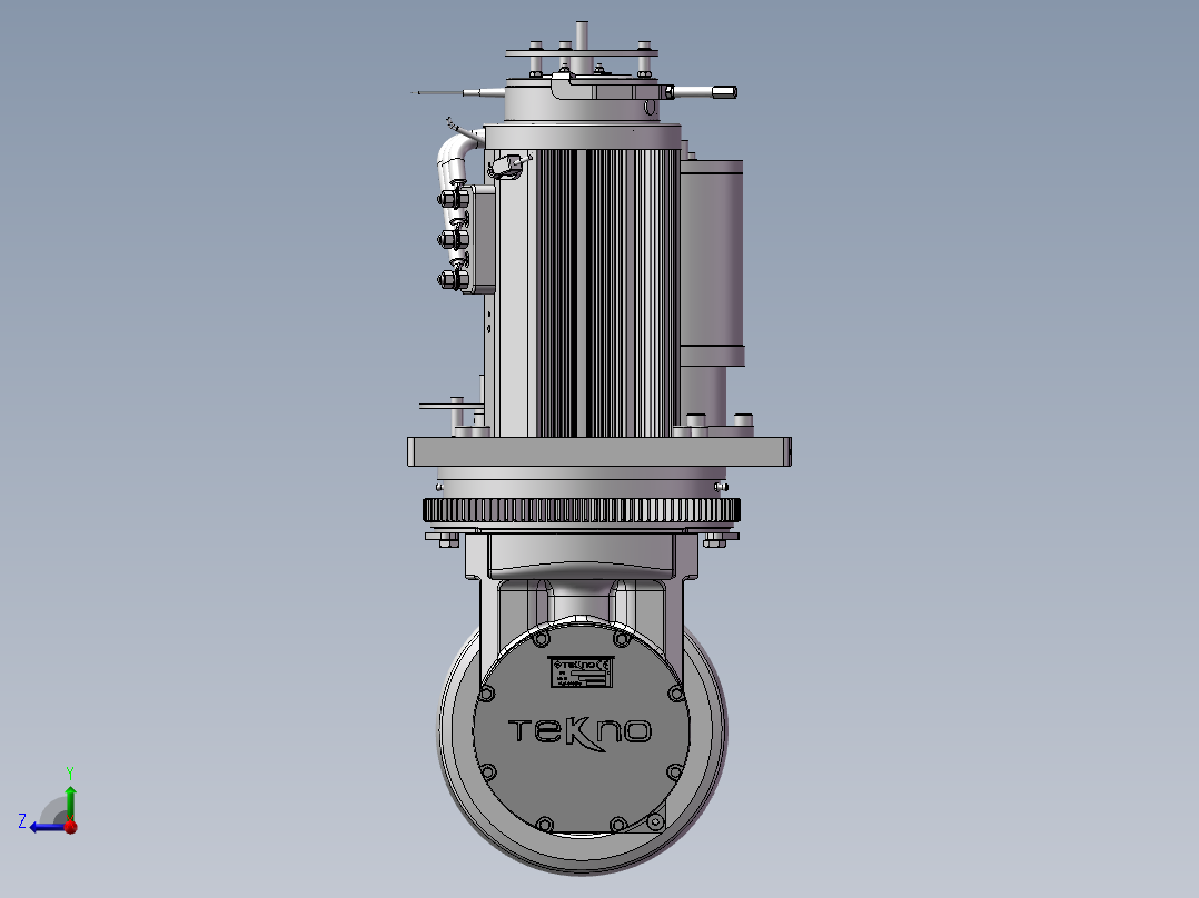 AGV小车舵轮 3D图 机械设计 非标自动化 3D图纸右视图