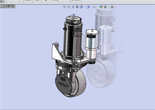 AGV小车舵轮 3D图 机械设计 非标自动化 3D图纸