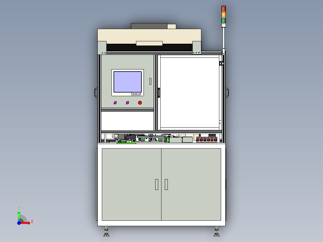 手机与平板电脑屏幕全自动组装机前视图