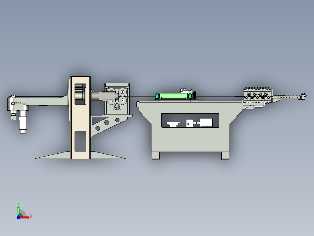 T958 弯线机前视图