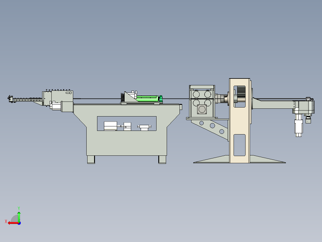 T958 弯线机后视图