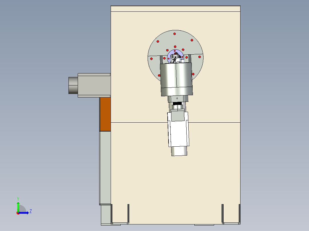 T958 弯线机左视图