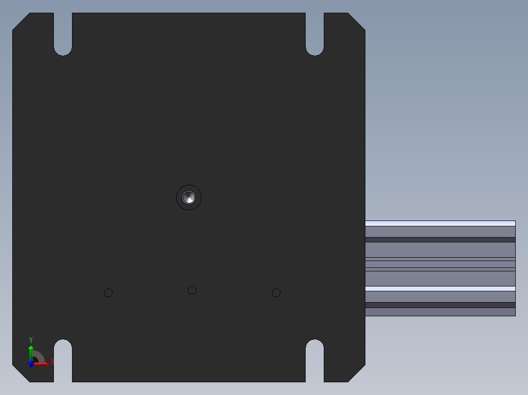 气动分度盘 非标机械设备 3D模型 三维模型 3D机械 三维机械3D前视图