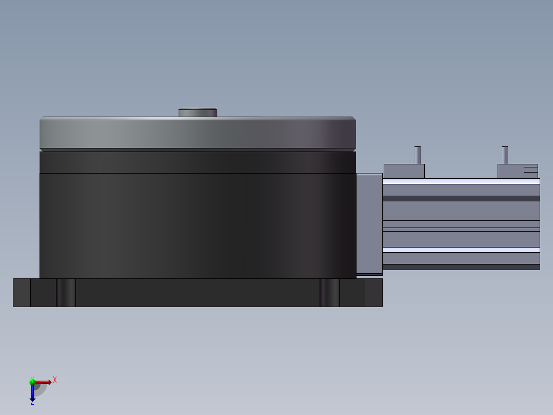 气动分度盘 非标机械设备 3D模型 三维模型 3D机械 三维机械3D俯视图