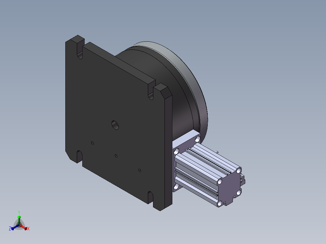 气动分度盘 非标机械设备 3D模型 三维模型 3D机械 三维机械3D正等轴测图