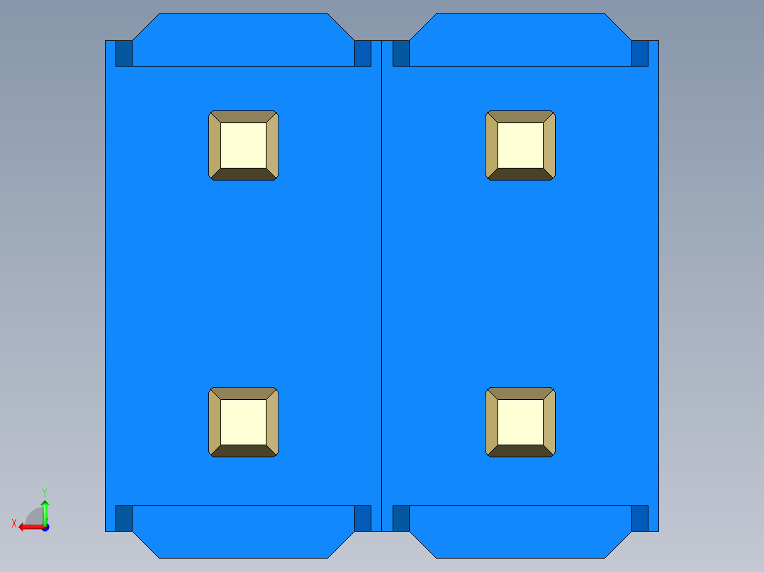彩色公头100mil（2.54mm）系列-DS1021_blue_2x02p_100mil_Type5_rev1.0后视图