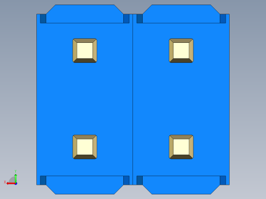 彩色公头100mil（2.54mm）系列-DS1021_blue_2x02p_100mil_Type5_rev1.0后视缩略图