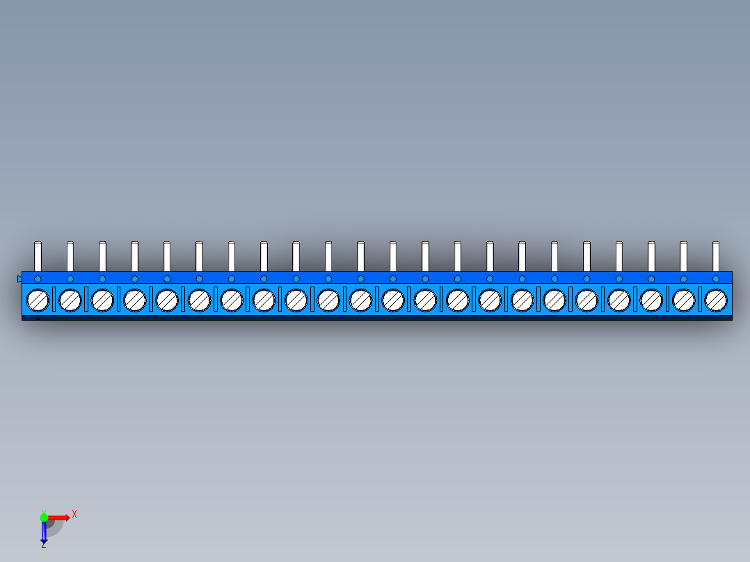 DEGSON DG301 系列 5.0mm 接线端子-DG301R-5.0-22P-12-00AH俯视图