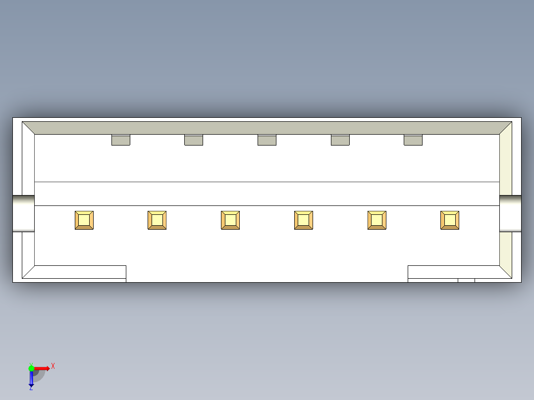 JST-B6B-PH-K-S俯视图