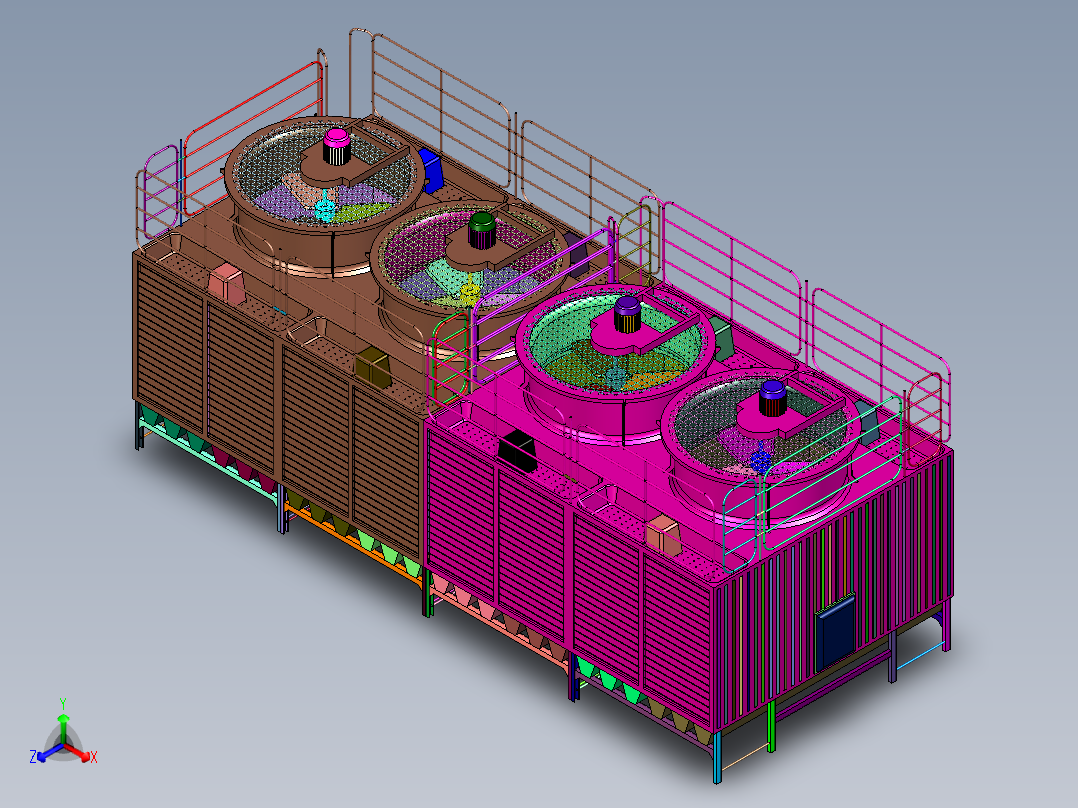 不锈钢闭式化工降温冷却水塔
