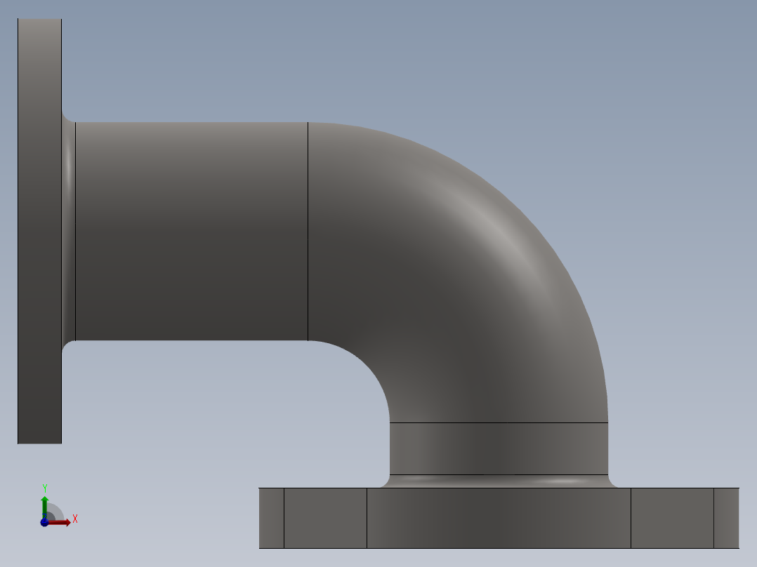 SW建模练习题-practice 66前视图
