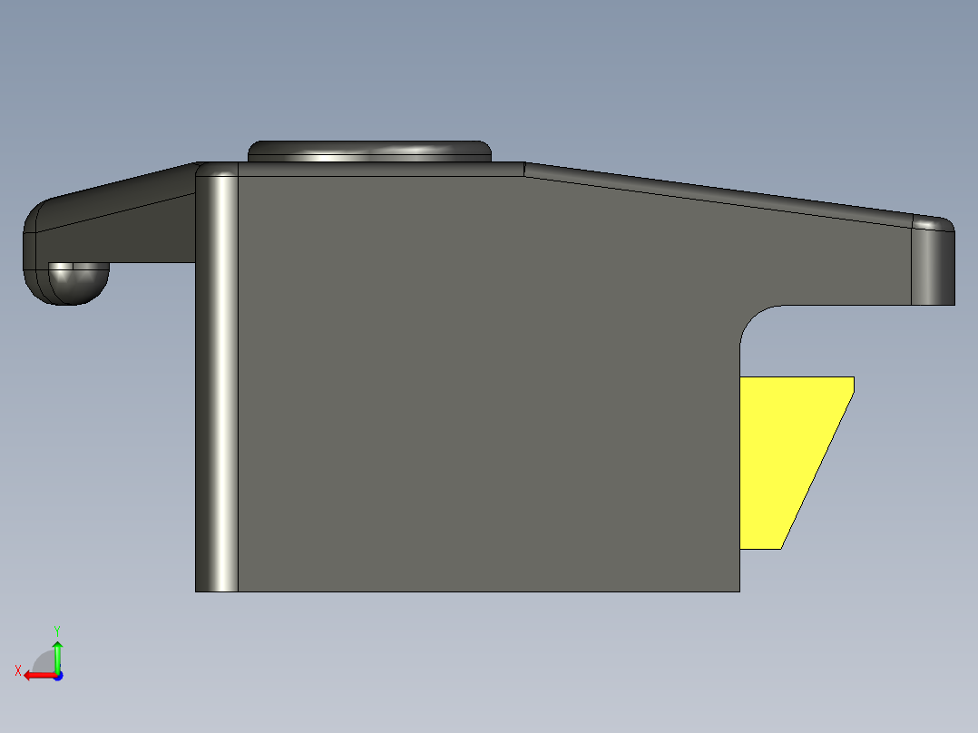 型材-KJN SLAM LATCH WITHOUT LOCK KJN0957301后视图