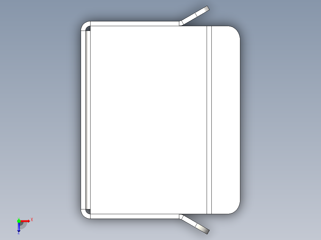 滑动门配件俯视图