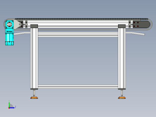 LE-XC4080-带工装带支座左直连驱动输送线左视缩略图