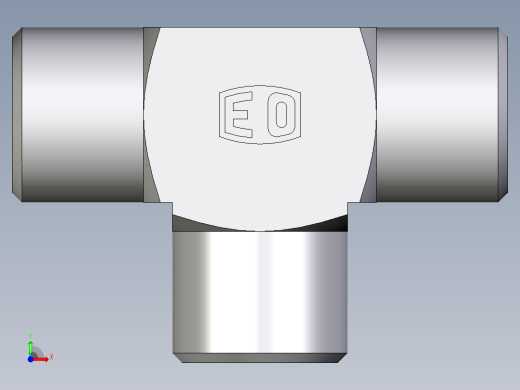 卡套式工业通用硬管接头EO_Union_tee_T08LLCFX前视缩略图