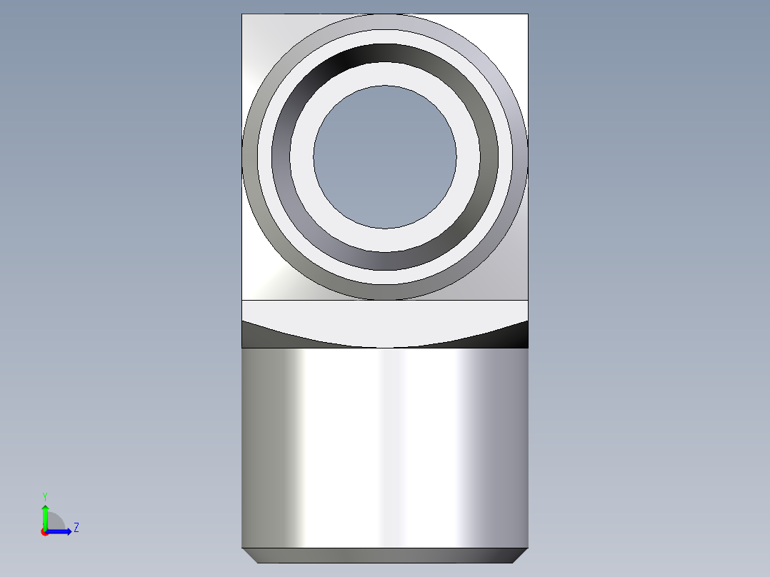 卡套式工业通用硬管接头EO_Union_tee_T08LLCFX左视图