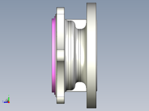 管道手动球阀-水管开关阀-手动阀门MD52C150DN80.FCP右视缩略图