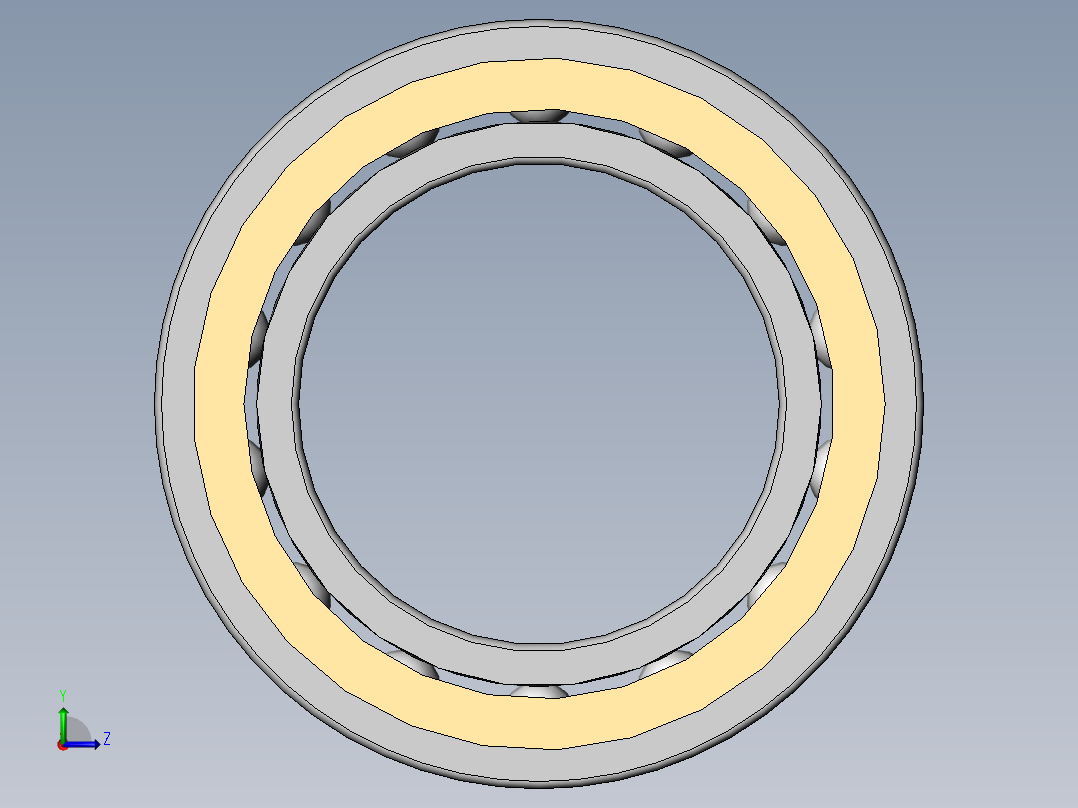 5.深沟球轴承左视图
