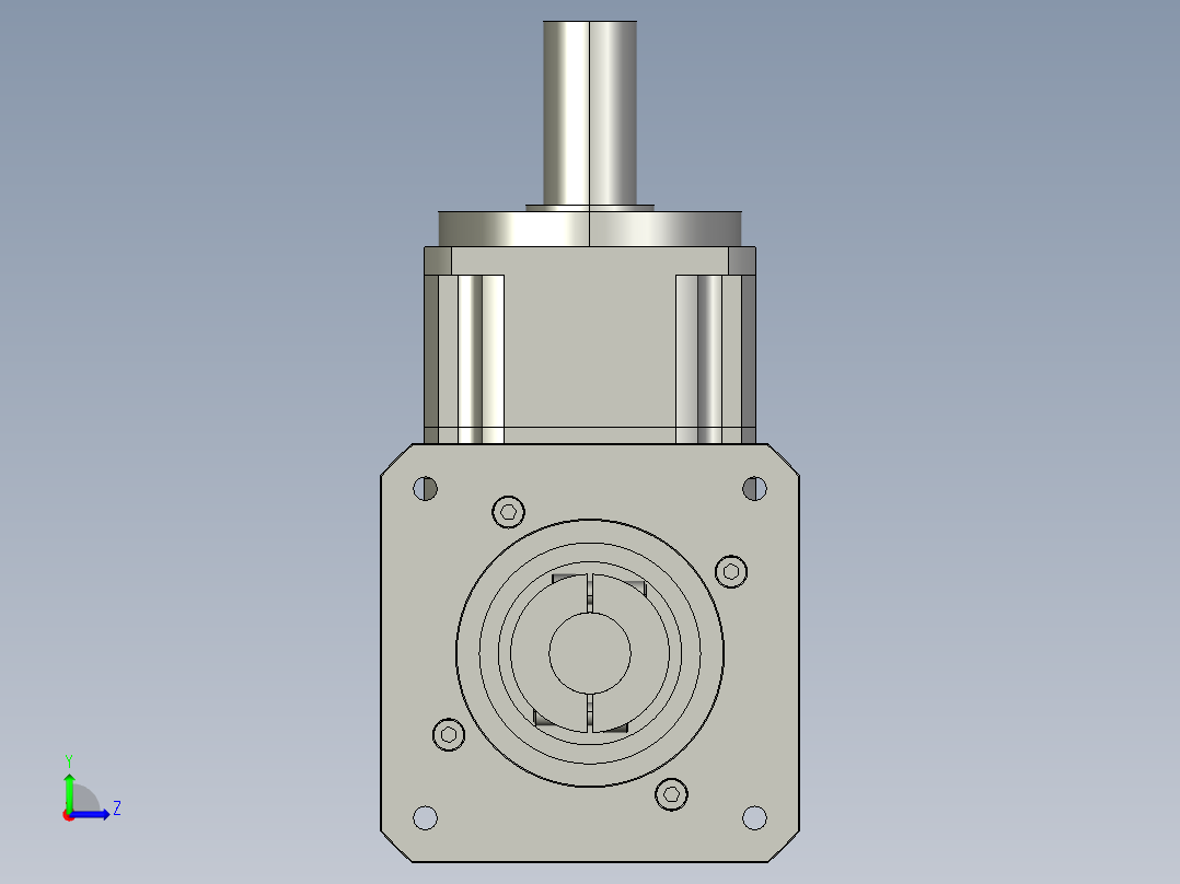 斜齿ZPGH142-L1 35-114.3-200-M12.STEP左视图