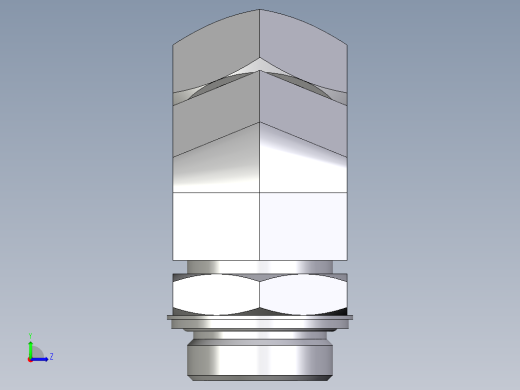 卡套式工业通用硬管接头EO_Adjustable_locknut_45_deg_elbow_VEE35ZLRCF左视缩略图