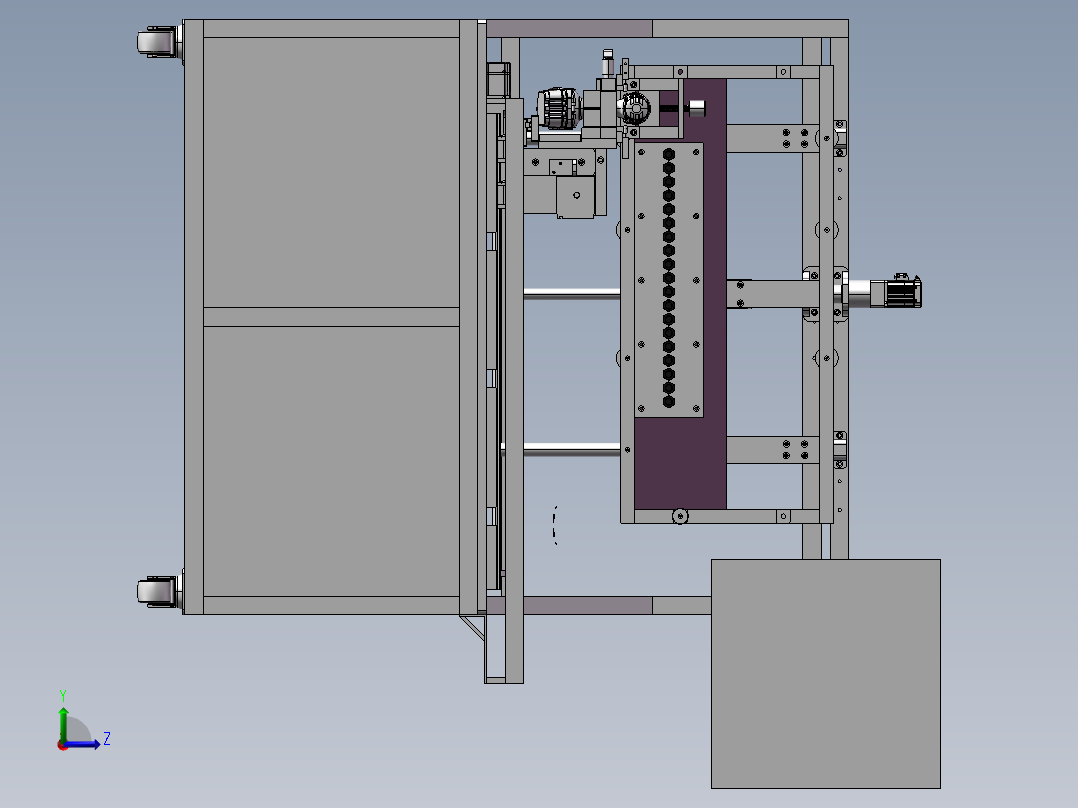 自动手枪钻钻木机（已量产）左视图