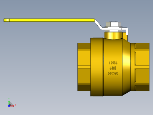 管道手动球阀-水管开关阀-手动阀门铜球阀DN65前视缩略图