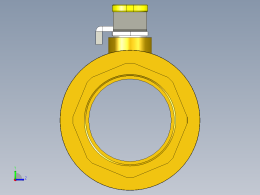管道手动球阀-水管开关阀-手动阀门铜球阀DN65左视缩略图
