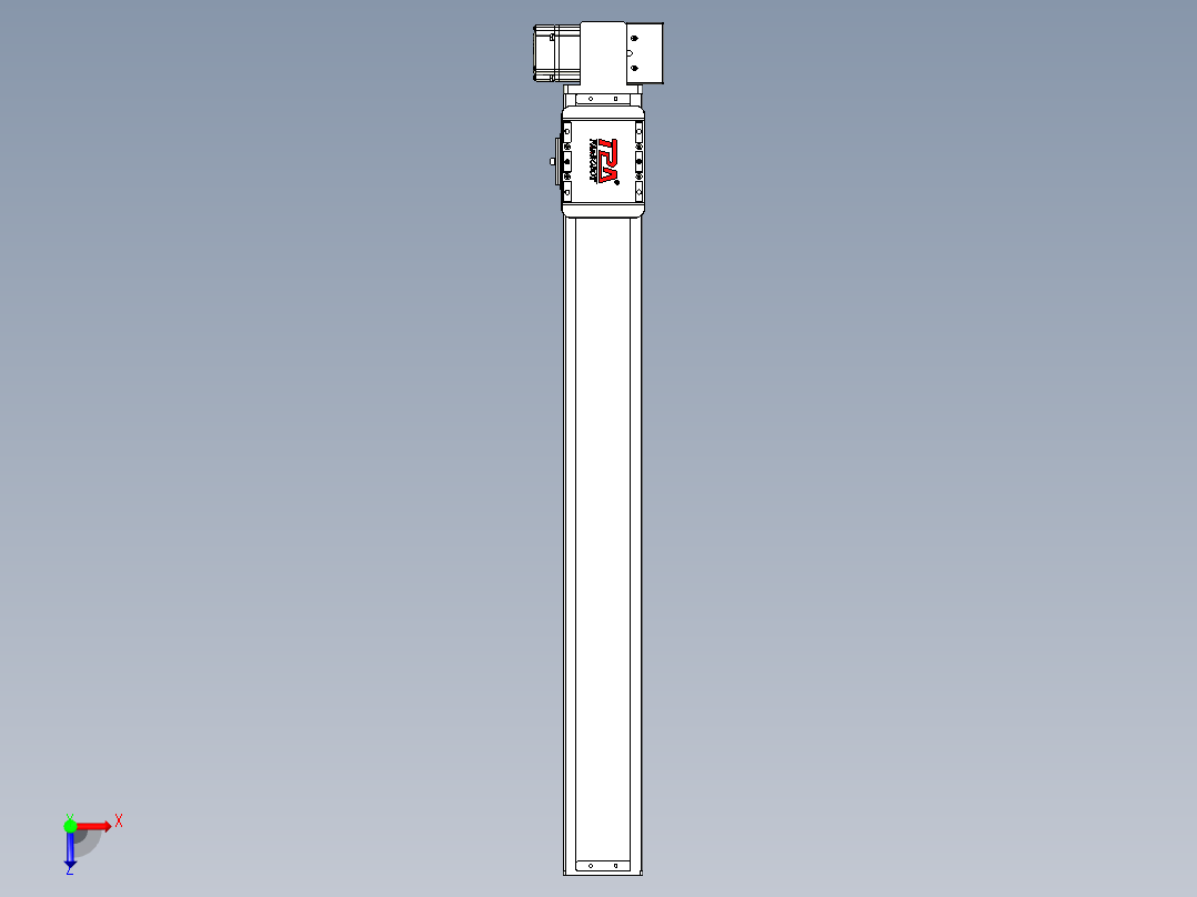 同步带全封闭直线模组TPA-HCB-85D-90-L650-LP-C-P20-N3俯视图