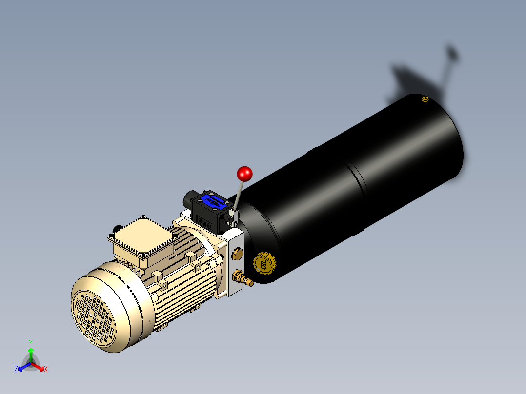 液压动力单元6正等轴测图
