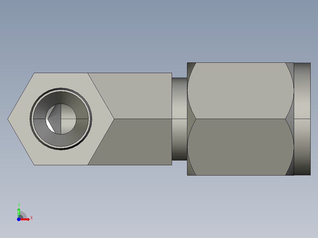 卡套式工业通用硬管接头6-2_cbu-s前视图