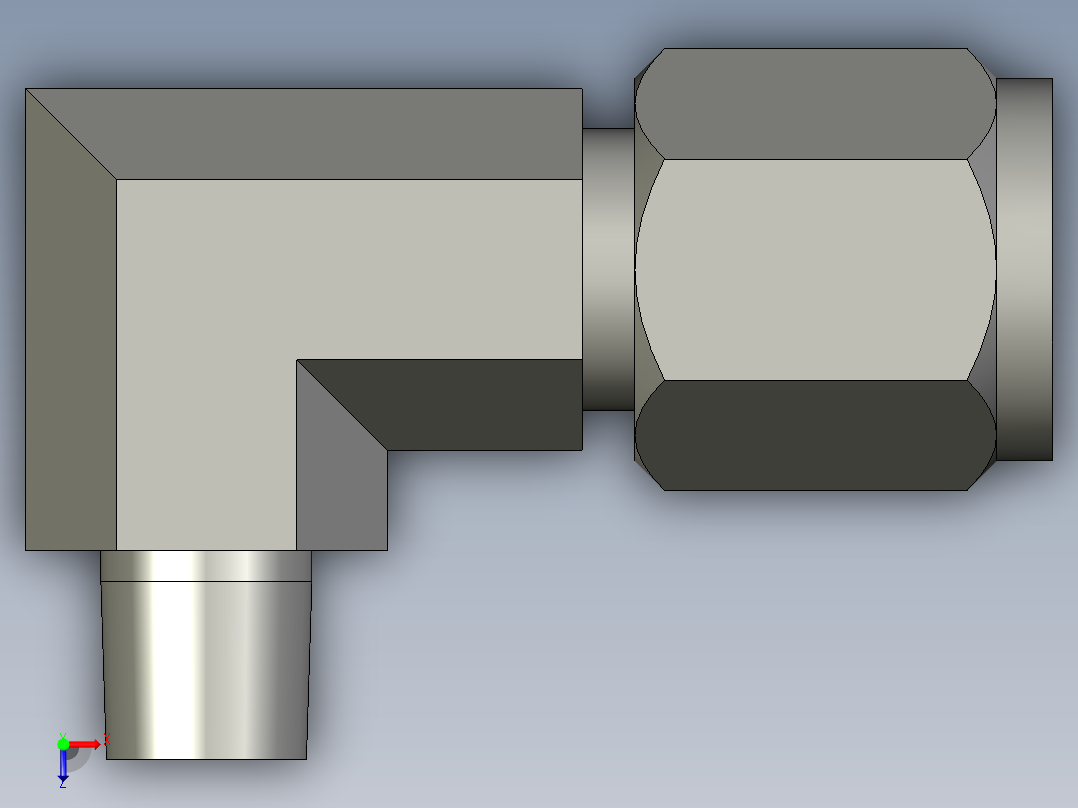 卡套式工业通用硬管接头6-2_cbu-s俯视图