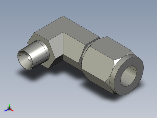 卡套式工业通用硬管接头6-2_cbu-s正等轴测缩略图