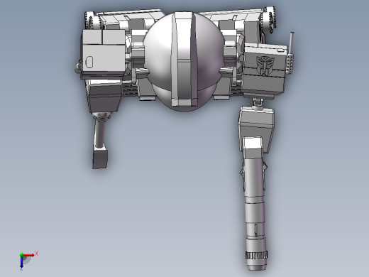 Q版变形金刚擎天柱俯视缩略图