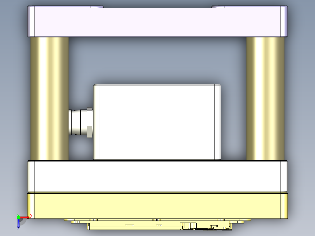 X1-CNC8笔记本CNC工装夹具三维模型-0130俯视图