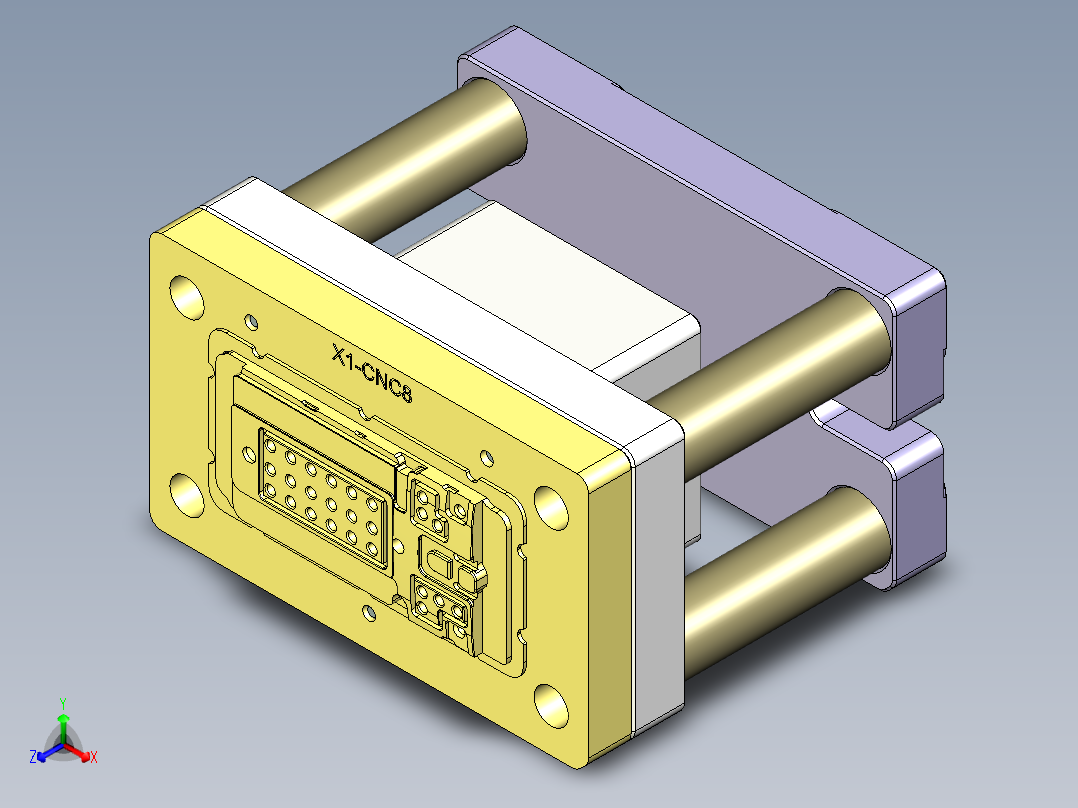 X1-CNC8笔记本CNC工装夹具三维模型-0130正等轴测图