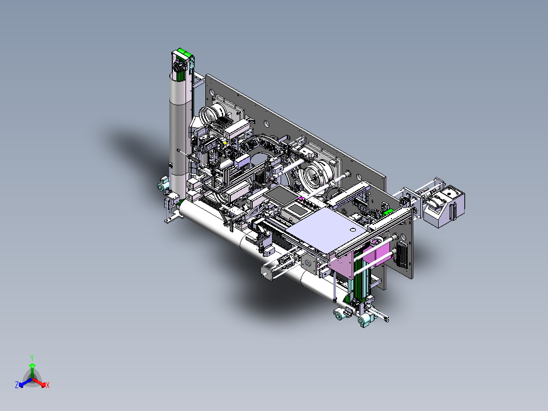 汽车安全带自动装配设备sw20正等轴测图