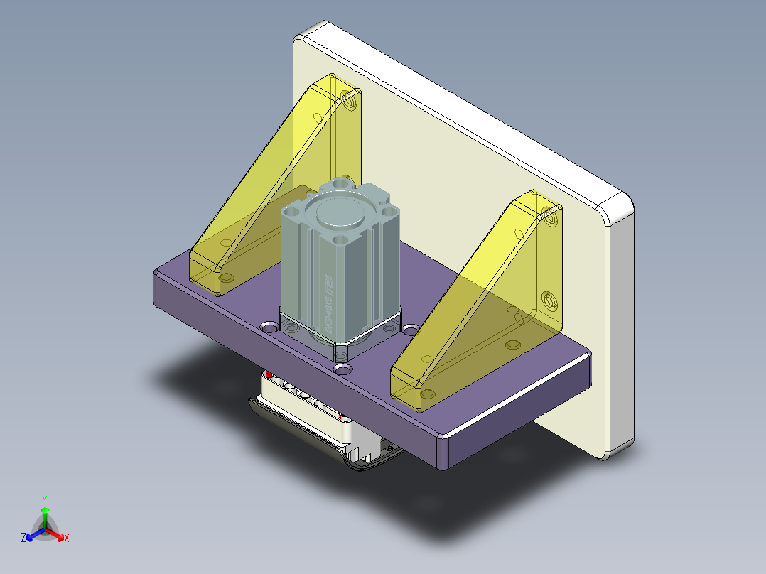 音响外壳CNC铣侧孔治具模型