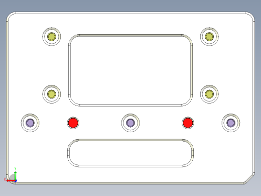 音响外壳CNC铣侧孔治具模型后视缩略图