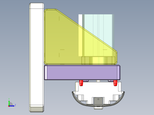 音响外壳CNC铣侧孔治具模型左视缩略图
