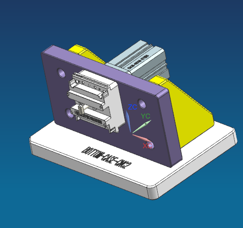 音响外壳CNC铣侧孔治具模型缩略图