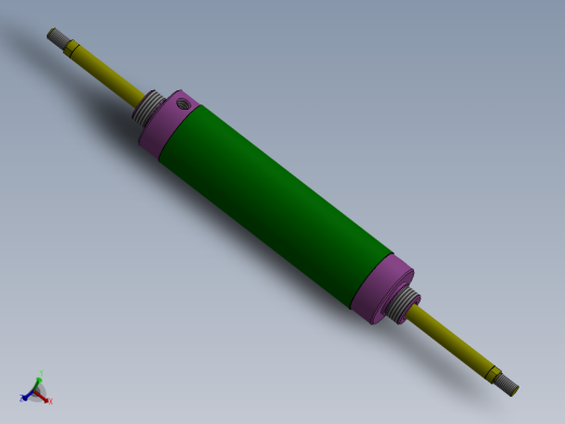 圆形气动缸（双杆）63x16x170 mm