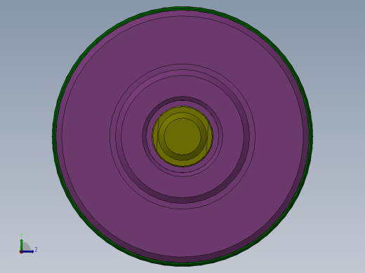 圆形气动缸（双杆）63x16x170 mm左视缩略图