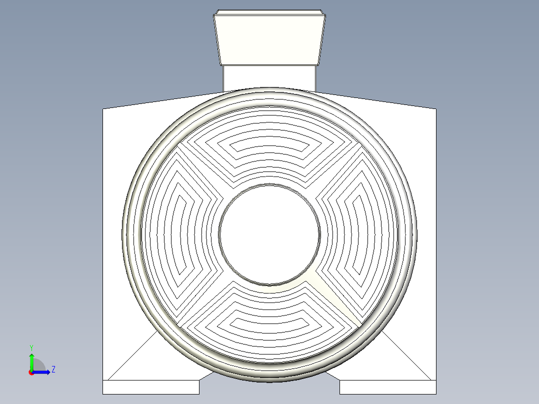 大型电机左视图