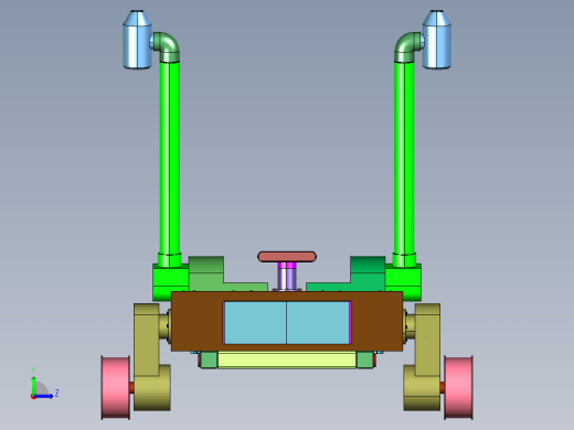 果园无人植保车喷雾装置左视缩略图