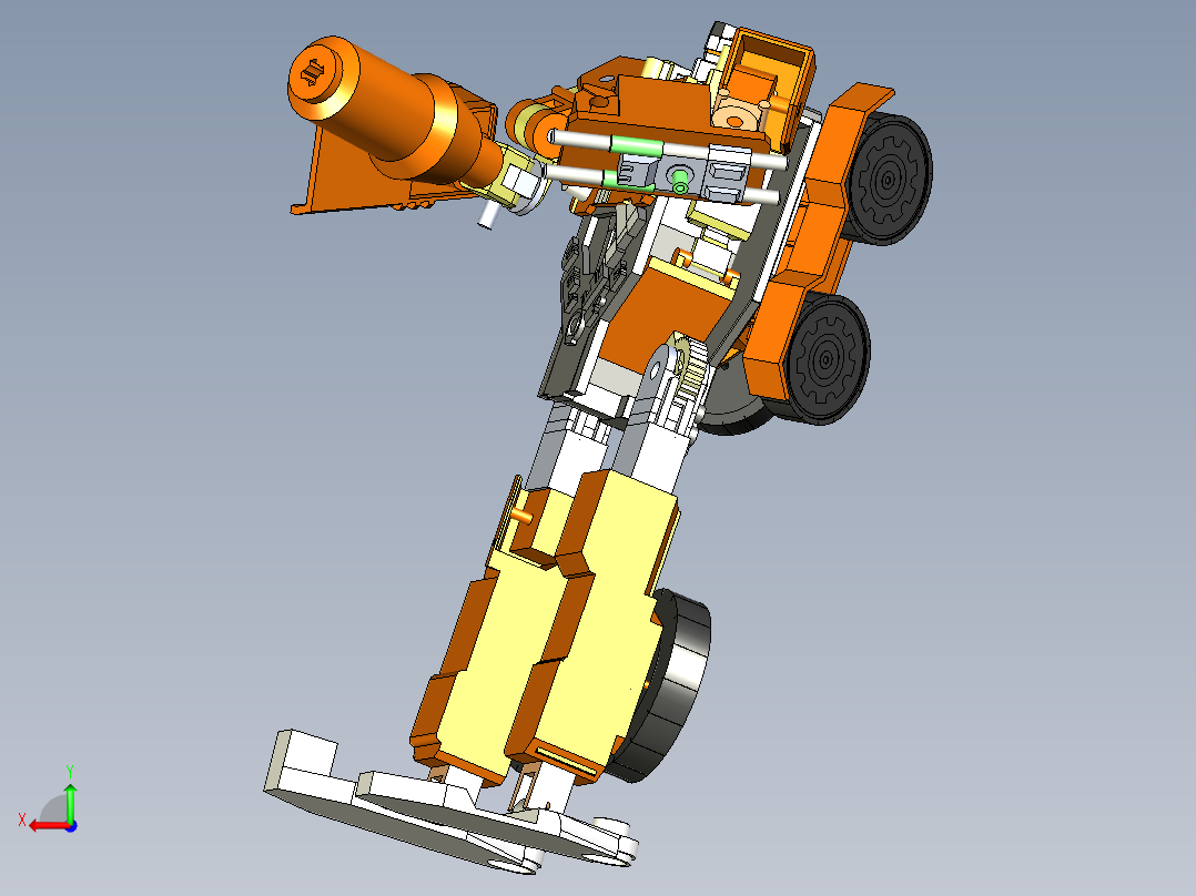 B2004407-变形金刚机器人后视图