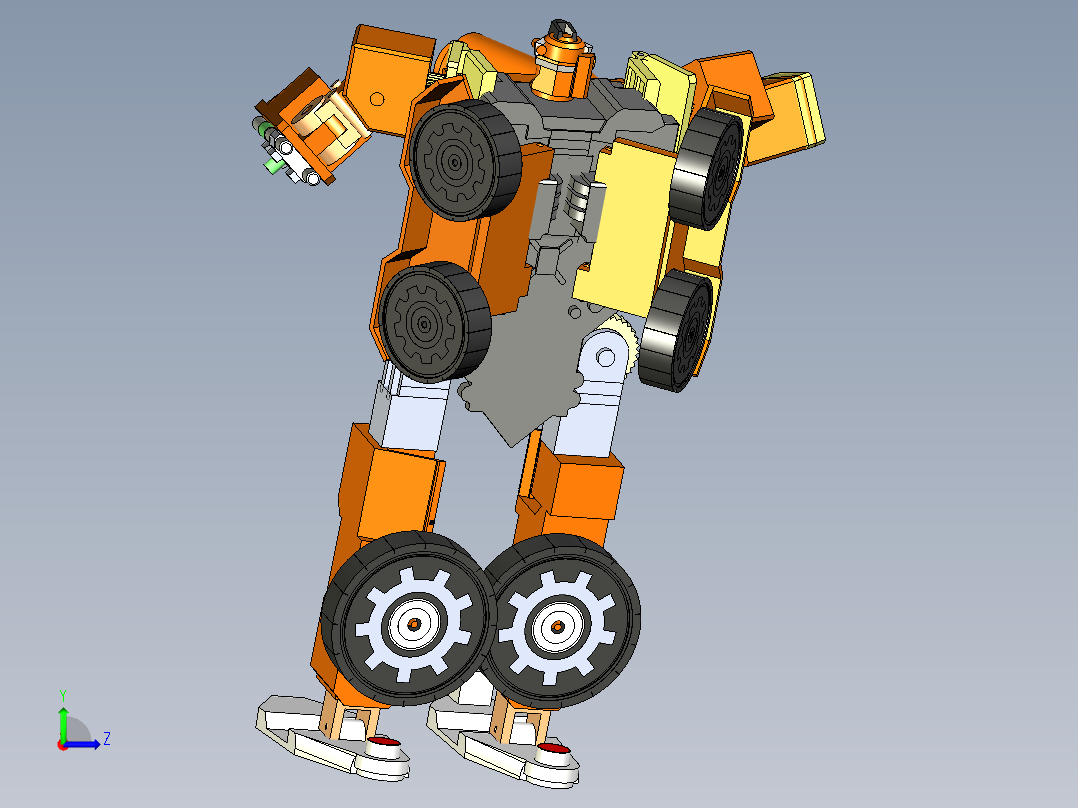 B2004407-变形金刚机器人左视图