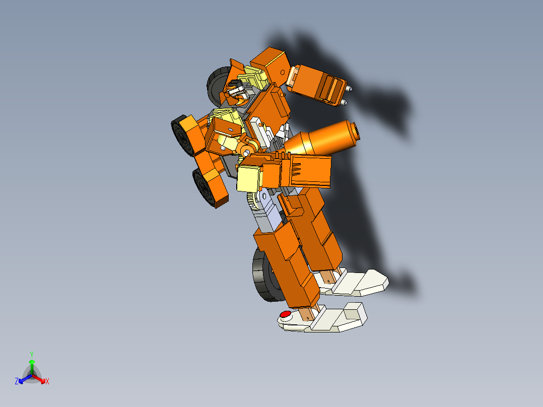 B2004407-变形金刚机器人正等轴测图